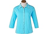 Misses SunBay 3/4 Sleeve Button Front Shirt