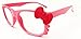 FancyG® Cute Fashion Glass Frame Eyewear with Bow Tie Cat Eyes Whiskers NO LENS