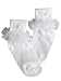 Girls Dress White Socks - Nylon Fancy Socks for Pageants, Flower Girls, Christmas and more! Organza