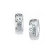 Sterling Silver Cubic Zirconia Hinged Hoop Earrings