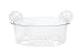 InterDesign Power Lock Shower Basket 3, Clear