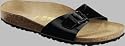 BIRKENSTOCK Madrid - Slipper - Birko-Flor - Schwarz Lack - 39
