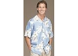 Boca Classics Island Wear Ecru Hibiscus Print
