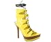 Patent Cut-Out Laced-Up Heel 7.5 YELLow