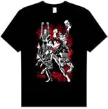  : Justice League JLA EXPLOSION Adult Black T-shirt Tee Shirt