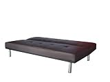 BERNSTEIN Klappsofa Schlafsofa Textilleder braun 150
