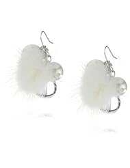 Adia Kibur "Adia by Adia Kibur" Ivory Pom Pom Earrings