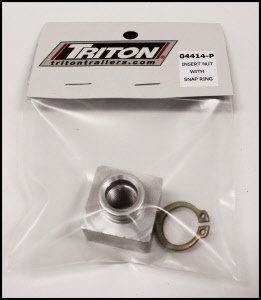Triton 04414 Trailer Insert Nut With Triton 03400 Snap Ring