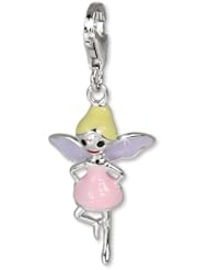 SilberDream Charm fairy, 925 Sterling Silver Charms Pendant with Lobster Clasp for Charms Bracelet, Necklace or Earring FC639