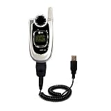 Coiled Power Hot Sync and Charge USB Data Cable w/ Tip Exchange for the LG VX4700 - Gomadic Brand