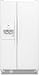White 25.2 Cu. Ft. Side-By-Side Refrigerator with Cubed or Crushed Ice and Water Dispenser