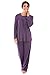 Women's Long Sleeve Pajama Set (Tranquility) Eco-Friendly Apparel by Texere