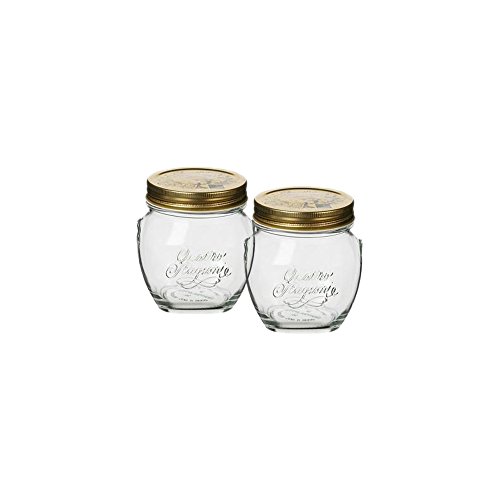 Bormioli Rocco Quattro Stagioni Anphora 10 1/8 Ounce Canning Jar, Set OF 2