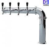 IMAGE OF Stainless Steel T-Style 3 Faucet Draft Beer Tower - 3 Inch Column