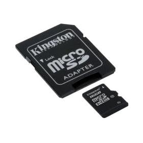 Kingston - Flash memory card ( microSDHC to SD adapter included ) - 16 GB - Class 10 - microSDHC