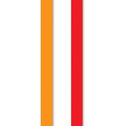 3/4" Solid Color Helmet Stripe - Football