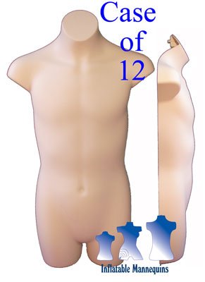 Teenage Boy 3/4 Form - Hard Plastic, Black, White or Fleshtone, Case of 12