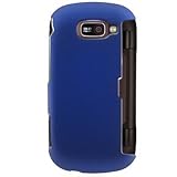 Hard Snap-on Shield BLUE RUBBERIZED Faceplate Cover Sleeve Case for LG OCTA ....