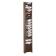 Buddy Products 613-11 18-Pocket literature display wall rack, medium oak