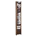 Buddy Products 613-11 18-Pocket literature display wall rack, medium oak