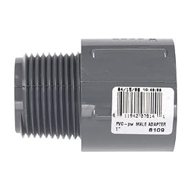 Buy 1 SCH80 MPT Adapter by Charlotte Pipe now!