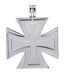 Twin Iron Cross Pendant - Collectible Medallion Necklace Accessory