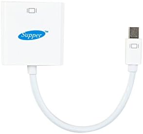 Supper Mini DisplayPort to VGA Adapter Converter Cable Male to Female for Apple Macbook, Macbook Pro, Macbook Air, iMac, Mac Mini, Microsoft Surface Pro Google Chromebook