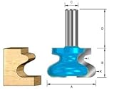 Drawer Lip Bit, 1-3/4'' dia., 1-1/8'' High, 1/2'' shank