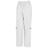 Spiro Womens Micro-Lite Cycling Running Water Repellent Bottoms - White & Navy - 8 With Grey Cotton Sports Cap
