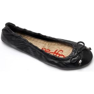REDFOOT CHELSEA BLACK FOLDING HANDBAG SHOES - SMALL 3-4