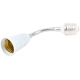 uxcell Light Lamp Bulb Socket Flexible Extender Adaptor E26 7.2 Inch Length