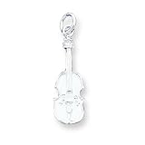 Buy Sterling Silver Violin Charm with 20 inch Sterling Silver Chain by A Great Jewelry Co.