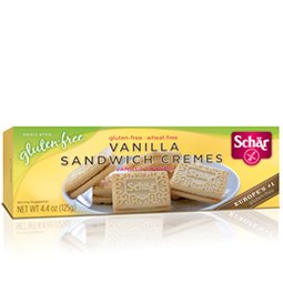 Schar Gluten Free Vanilla Sandwich Creme Cookies 10/4.4 oz.