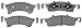 ACDelco 14D934C Advantage Ceramic Front Disc Brake Pad Set with Wear Sensor