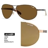 Womens Arnette Sunglasses Lock Down-Gold/Brown