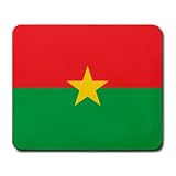 Burkina Faso Flag Mouse Pad