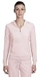 Ladies Velour Fitted Full Zip Hooded Sweatshirt