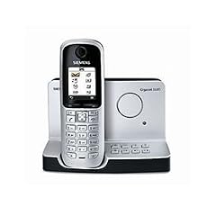 Siemens Gigaset S685 schnurloses DECT-Telefon mit Anrufbeantworter, beleuchtetem Farbdisplay und Bluetooth titanium