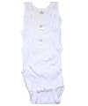 3-Pack Sleeveless One-Piece Undershirts by Daydreamers - white, 14-18mos.