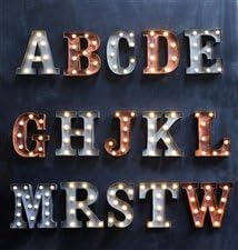 Marquee Metal Letters-Silver-C