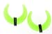 Glow in the Dark Acrylic Pincher Green 6g - Sold as Pair
