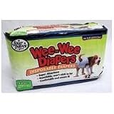 Wee Wee Diapers For Dogs, Large White