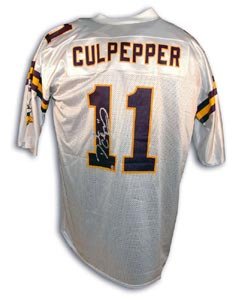 Daunte Culpepper Signed Minnesota Vikings White Puma Replica Jersey