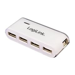 HUB LogiLink USB 2.0 4-Port mit Netzteil white