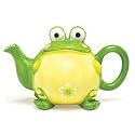 Adorable Toby The Toad Frog Teapot For Kitchen Decor And Teapot Collectors