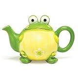Toby The Green Toad Frog Ceramic Teapot For Kitchen / Home Decor And Teapot Collectors