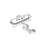 MCM 15112-71022 Aluminized Steel Oval Twin, Centered, 2.25 Inch Offset Burner