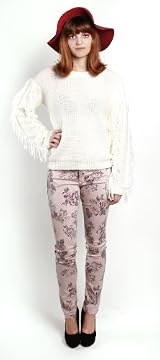SOFT FRINGE SWEATER CREAM