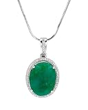 Necklace With 10.75ctw Treated Emerald and Sapphires 925 Sterling silver. Total item weight 7.2g Length 18in