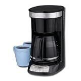 31sSu3H3hwL. SL160  Cuisinart 12 cup Programmable Coffee Maker Black DCC750BK